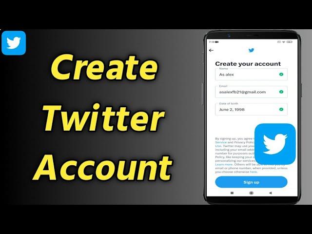 How to Create Twitter Account | Make Twitter Account | Create New Account on Twitter