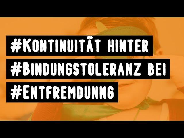 #Kontinuität hinter #Bindungstoleranz, sagt das OLG Frankfurt zur #Entfremdunng