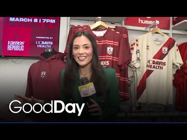 Sakura's on the Hunt for the Perfect Sac Republic FC Merch Ahead of the Season Opener!
