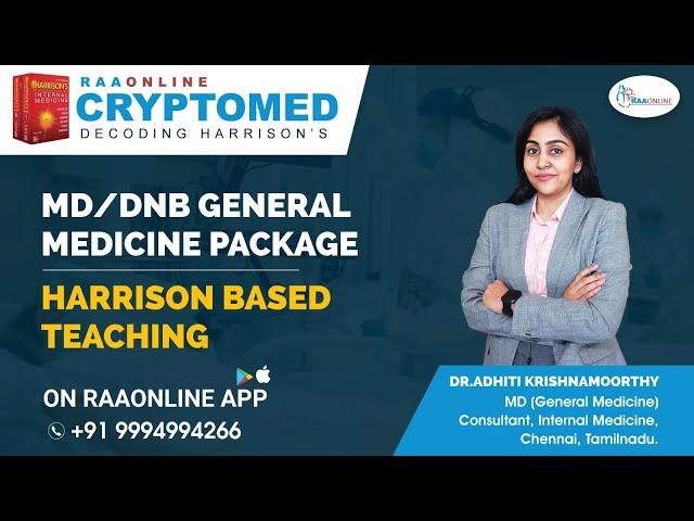 MD/DNB General Medicine | How to Overcome Harrison's Challenge? | RAAONLINE APP #Generalmedicine