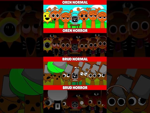 Incredibox Sprunki Oren Normal VS Oren Horror VS Brud Normal VS Brud Horror *MIX VERSION*