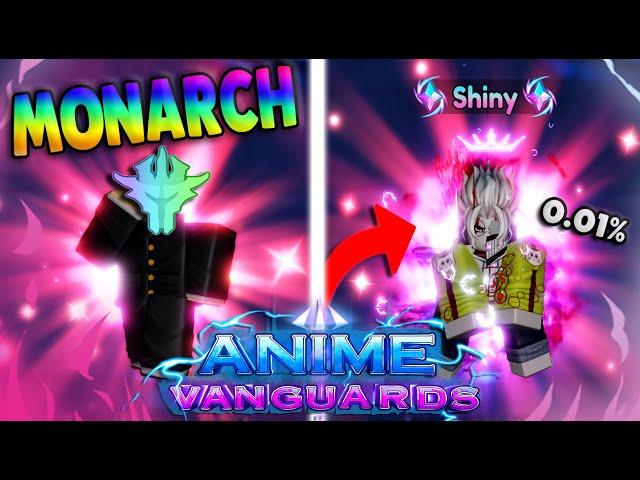 SHINY MAX LEVEL MONARCH OKARUN IS HONESTLY INSANE* Anime Vanguards Update 1.5