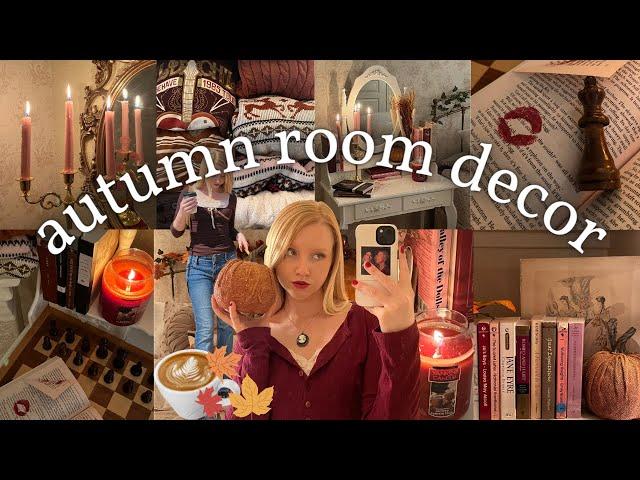 decorate with me  | fall decor haul & room tour *pinterest girl autumn aesthetic* ️