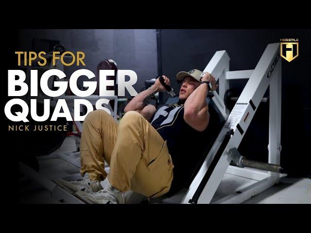 Pro Tips for Insane Leg Gains! | IFBB Pro Nick Justice on Building Bigger Quads | HOSSTILE