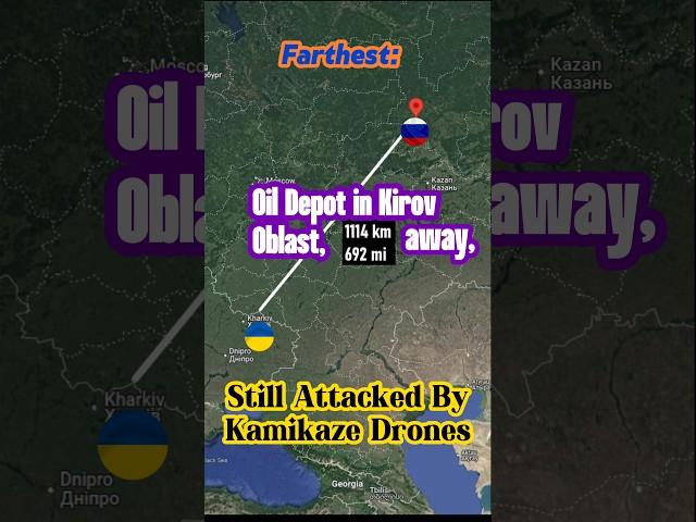  FARTHEST: Oil Depot In Kirov Oblast, 1,100km Away, STILL Attacked By Kamikaze Drones 🫡