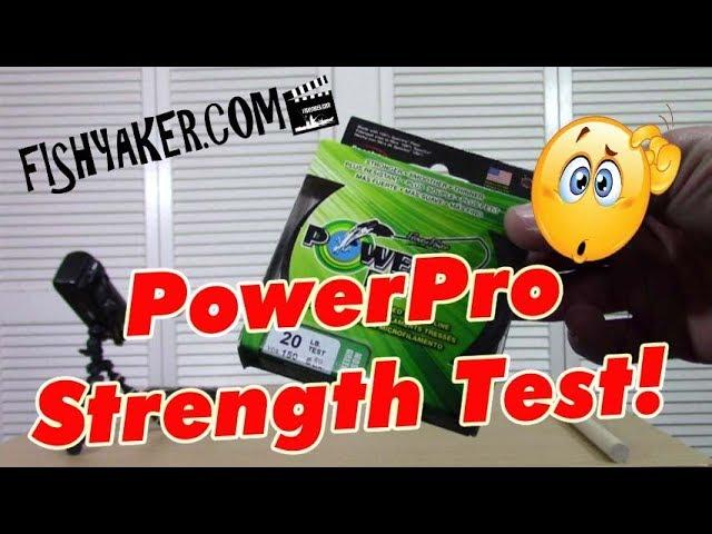 Is PowerPro braided fishing line as strong as it says? - Breaking Strength Test: Episode 631