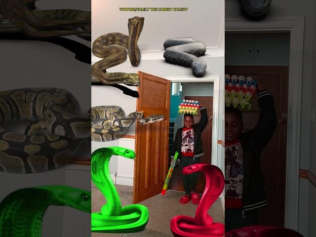 Animal funny video Anaconda snake python in my house in real life bhoot wala usa #bhojpuri #vfx 13