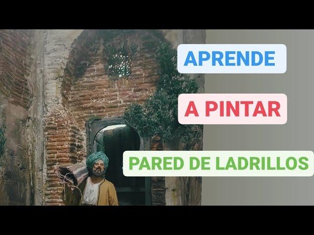 COMO PINTAR Y HACER PARED DE LADRILLOS , PARA BELENES Y MAQUETAS ️