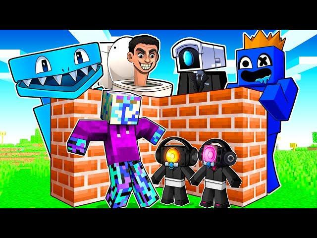 Build to SURVIVE With SKIBIDI BABYS in Minecraft!