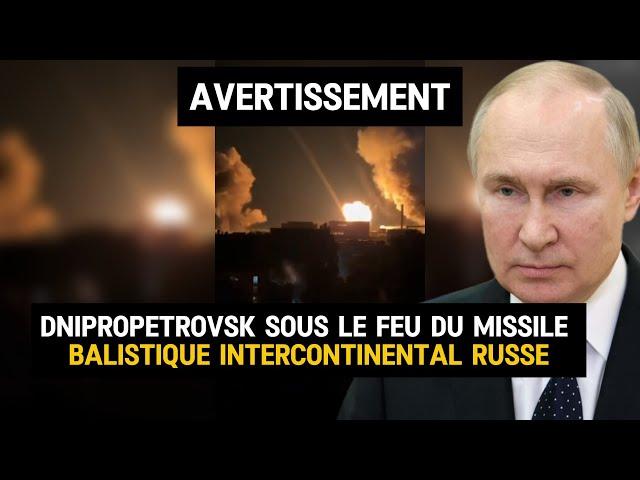 Urgent- La Russie lance un missile balistique intercontinental sur Dnipropetrovsk