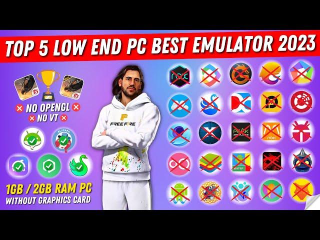 Top 5 Best Low End PC New Emulators Free Fire || 1GB Ram/2GB Ram Low PC Without Graphics Card (2023)