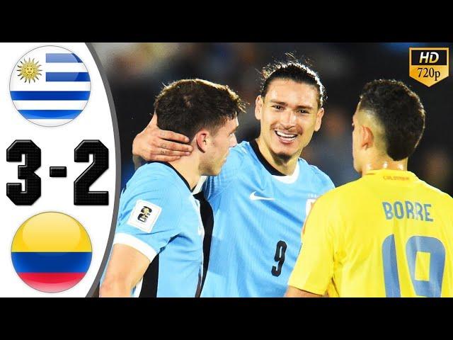 URUGUAY vs. COLOMBIA [3-2] | RESUMEN | ELIMINATORIAS SUDAMERICANAS | FECHA 11