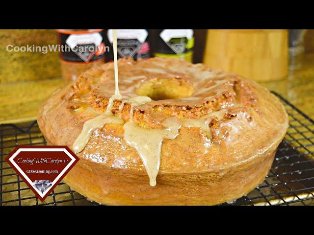 AIR FRYER 7up CREAM CHEESE POUND CAKE with BROWNED BUTTER LEMON ICING |Cooking With Carolyn