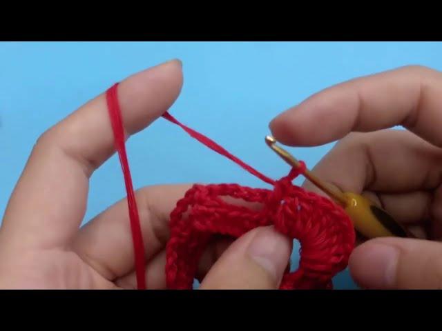 Quynh Nga Instructions for knitting a red collar P4