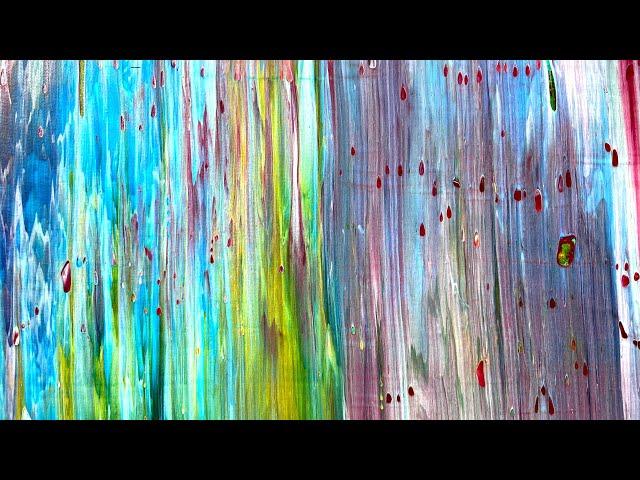 "Colors of You"  Colorful Gerhard Richter Inspired Abstract Painting Demonstration