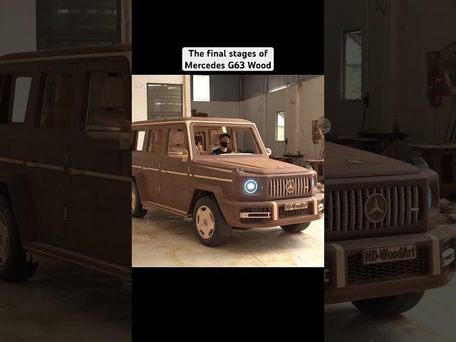 Successfully built a Life-Size Wooden Mercedes G63 AMG #ndwoodart #g63