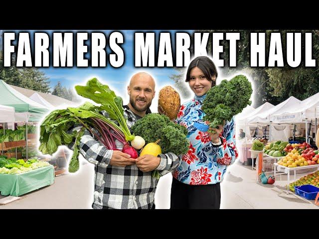 Comes With Us To The Farmers Market! | Fun Grocery Haul