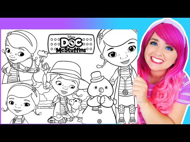 Coloring Doc McStuffins & Friends Disney Coloring Pages | Prismacolor Pencils & Crayola Crayons