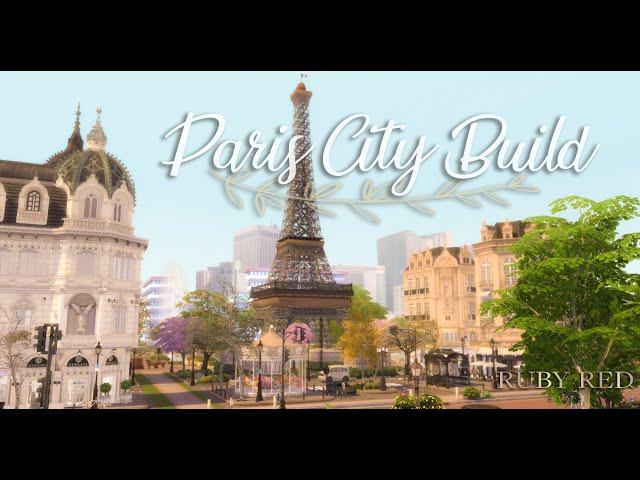 Sims 4 | Paris City Build | Tour | New CC Set | 模擬市民 4 巴黎市區與CC組