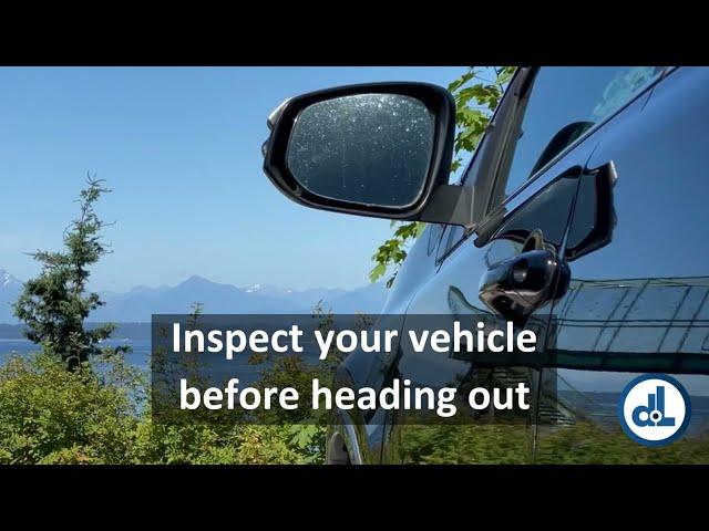 Pre-travel vehicle inspection