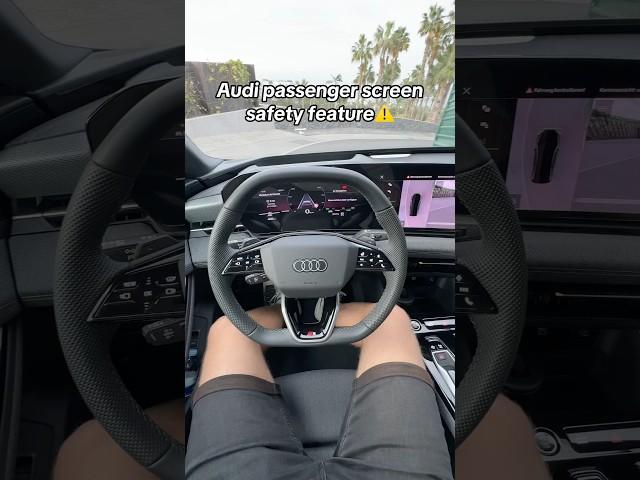 Audi screen safety feature️ feature #audi #a6 #a6avant #audia6etron #a6etron