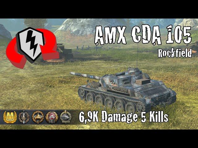 AMX Canon d'assaut 105  |  6,9K Damage 5 Kills  |  WoT Blitz Replays