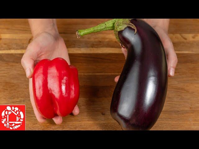 I have never eaten such delicious eggplants! A million-dollar recipe! Eggplants with peppers