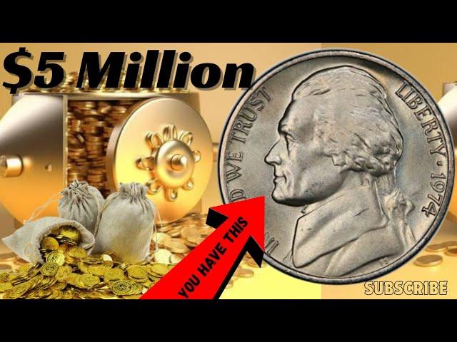 Rare 1974 Jefferson Nickel Worth Big Money! 