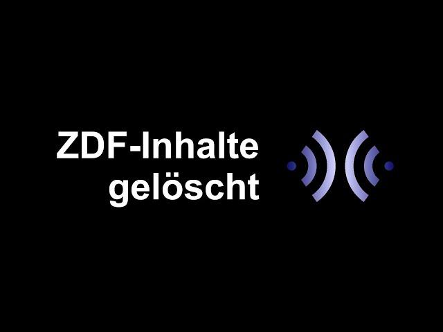 In eigener Sache: Brotcast musste alle ZDF-Inhalte löschen (2022)