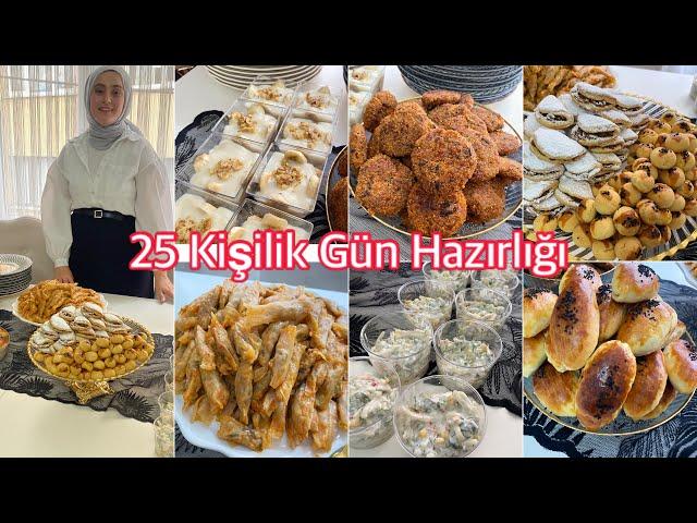 Günüm Var7 Çeşit 25 Kişilik Gün HazırlığıTatlısından Tuzlusuna Sarmasına Hepsi Bu Videoda 