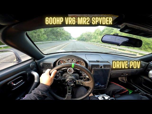 600HP VR6 Swap MR2 Spyder Drive POV / Car Show