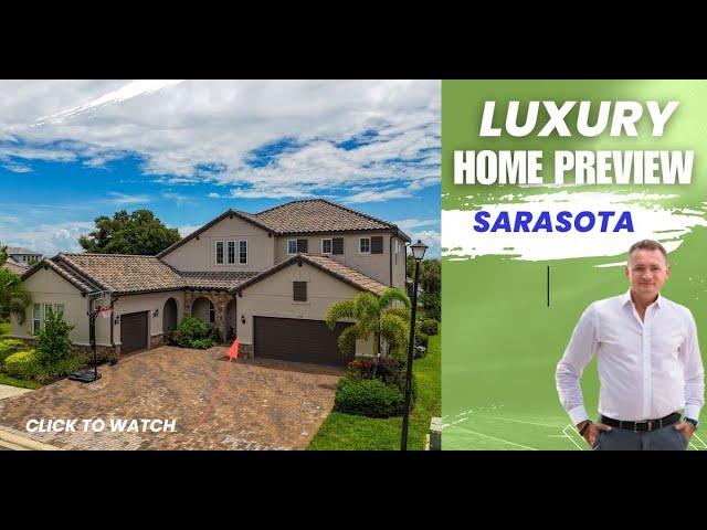 Luxury Home Preview! 6358 Rivo Lakes Blvd, Sarasota, FL 34241