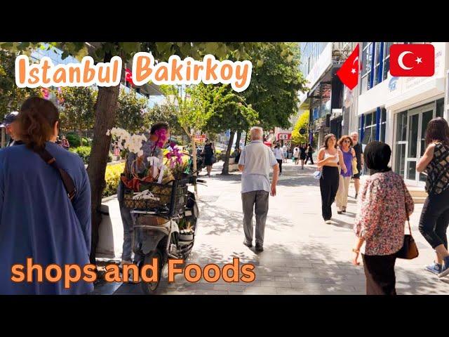 Istanbul Bakirkoy Walking Tour 2024 | Turkey | Restaurants | Shops | Cafes | 4K HDR | Parivish World