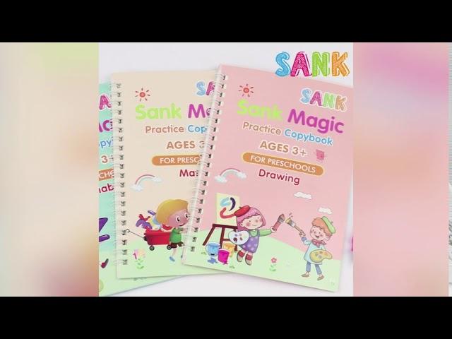 Sank™ Magic Copybook pentru copii, caiet de lucru pentru scris de mână caligrafic