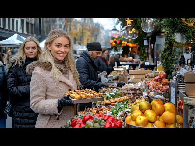  LONDON STREET FOOD, WHERE LONDON'S MILLIONAIRES LIVE, EXPENSIVE CHELSEA STREET FOOD MARKET, 4K