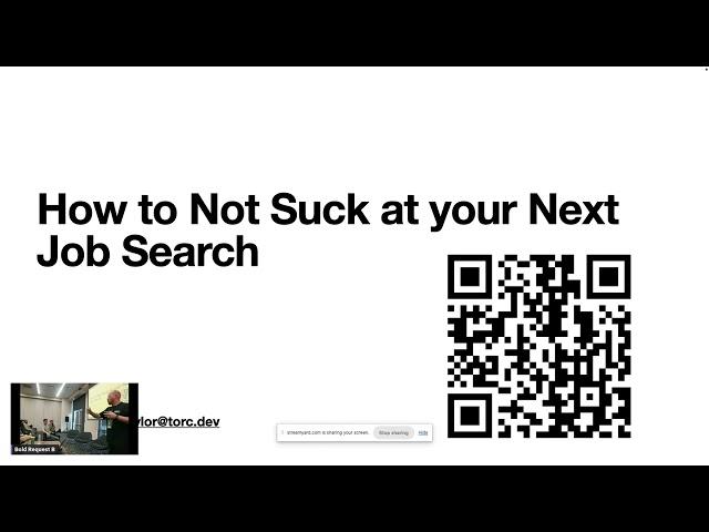 Taylor Desseyn tells you how to NOT suck at your next job search