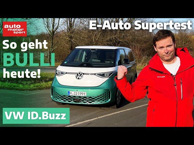 VW ID.Buzz: So geht BULLI heute! - E-Auto Supertest mit Alex Bloch | auto motor und sport