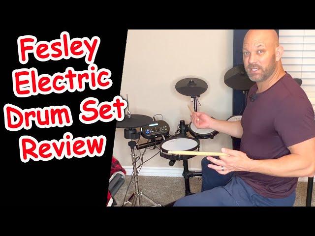 Fesley Electric Drum Set Packs a PUNCH with 225 Sounds and Quiet Mesh Pads!