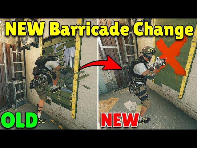 R6S Community is ANGRY Over This *NEW* Barricade Change! - Rainbow Six Siege