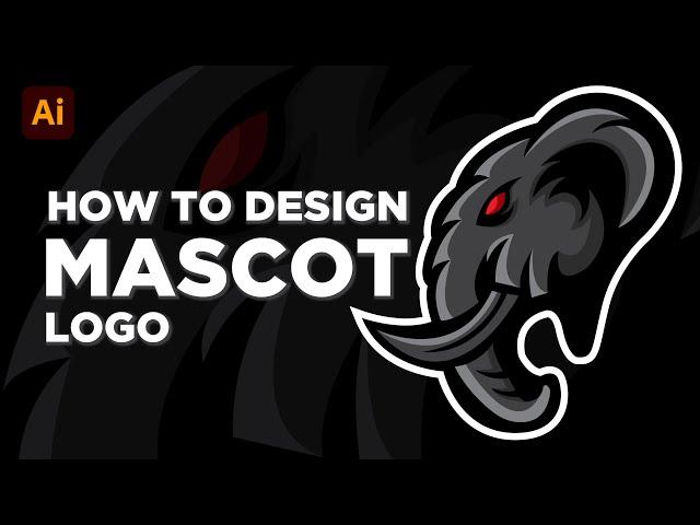 Adobe Illustrator Tutorial: How to Design Simple Mascot Logo | Hiru Designs