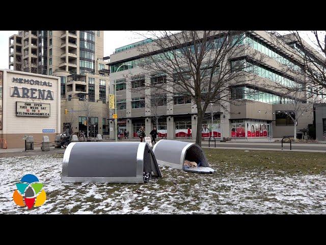 The city rolls out new thermal shelters to keep homeless people warm