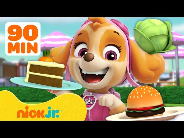 PAW Patrol Yummy Food Adventures & Rescues! #2  w/ Skye | 90 Minutes | Nick Jr.