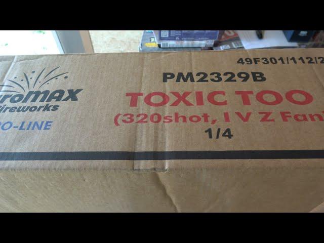 Toxic Too 320 shot 4 cake compound cake by Pyro Max PM2329B