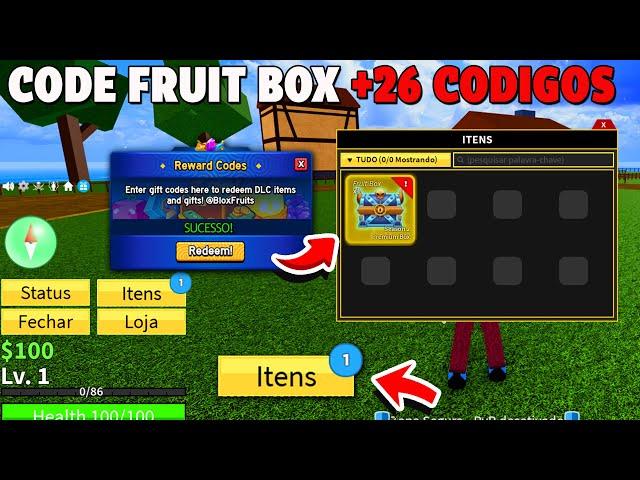 RÁPIDO!!! NOVO CODIGO PREMIUM BOX +30 CÓDIGOS DE 2X XP BELI E RESET NO BLOX FRUITS 2024 - blox fruit