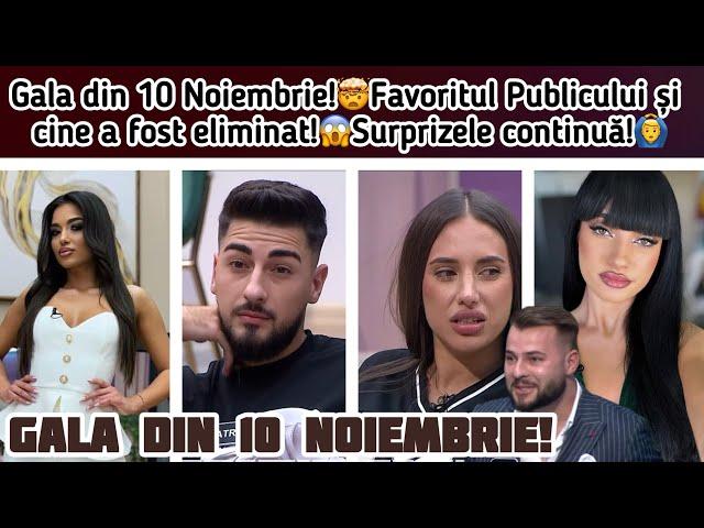 Gala din 10 Noiembrie!Favoritul Publicului și cine a fost eliminat!Surprizele continuă!‍️