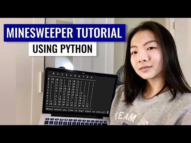 How to code a command-line Minesweeper in Python (using recursion) | Beginner Python Tutorial