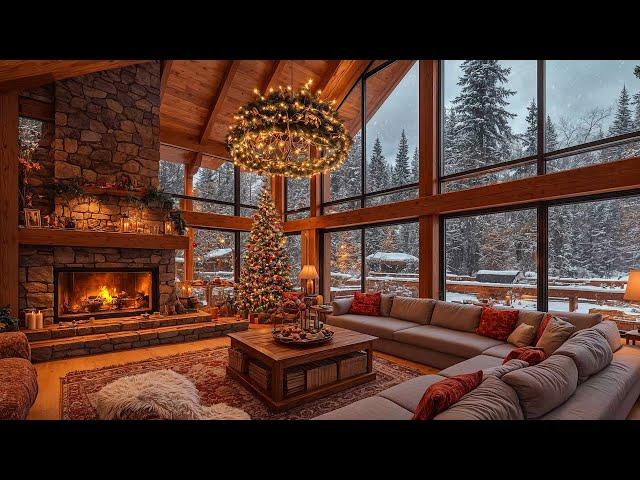 Waiting For Christmas 2025 - Cozy Winter Cabin & Relaxing Christmas Jazz Songs for Holiday Moods 