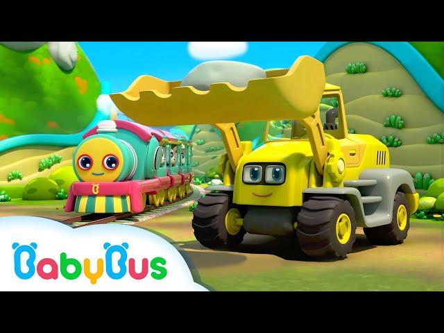 Kereta Kecil Jalan & Nyanyi Lagu Bahagia | Lagu Anak-anak | BabyBus Bahasa Indonesia