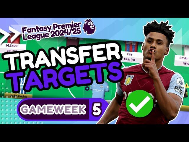 GW5 TRANSFER TARGETS | Watkins Isak Fantasy Premier League Tips 2024/25