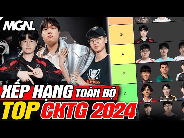 Xếp Hạng Sức Mạnh Toàn Bộ Đường Trên Tại CKTG 2024 | MGN Esports